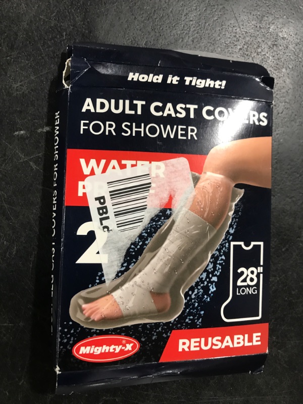 Photo 1 of 100% Waterproof Cast Covers for Shower Leg - Tight Seal - Reusable Adult 2pk Half Leg Cast Protectors - Knee, Ankle, Foot