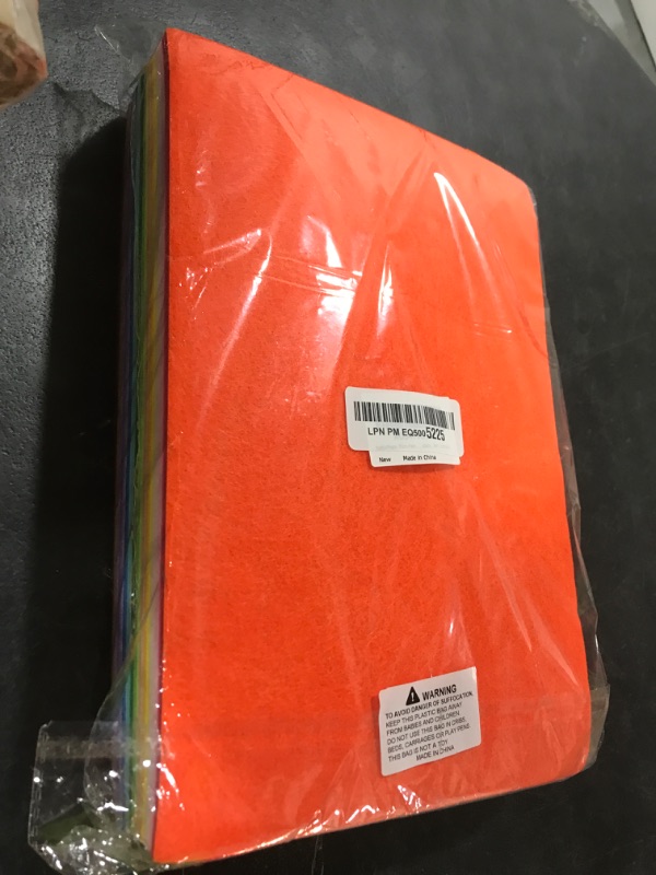 Photo 1 of KaKaPops Thin Felt Fabric Sheets, Assorted Colors Stiff Felt Sheets for Crafts DIY Patchwork Sewing Projects Decoration (Stiff 50 Colors, 8×12 inches)
