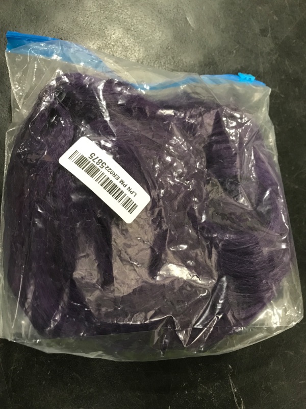 Photo 1 of SAPPHIREWIGS 13x6 Lace Front Wigs Long Straight Grape Synthetic Lace Front Wigs for Black Women Glueless Dark Violet Hair Pre Plucked Hairline Daily Cosplay Use 26 inch