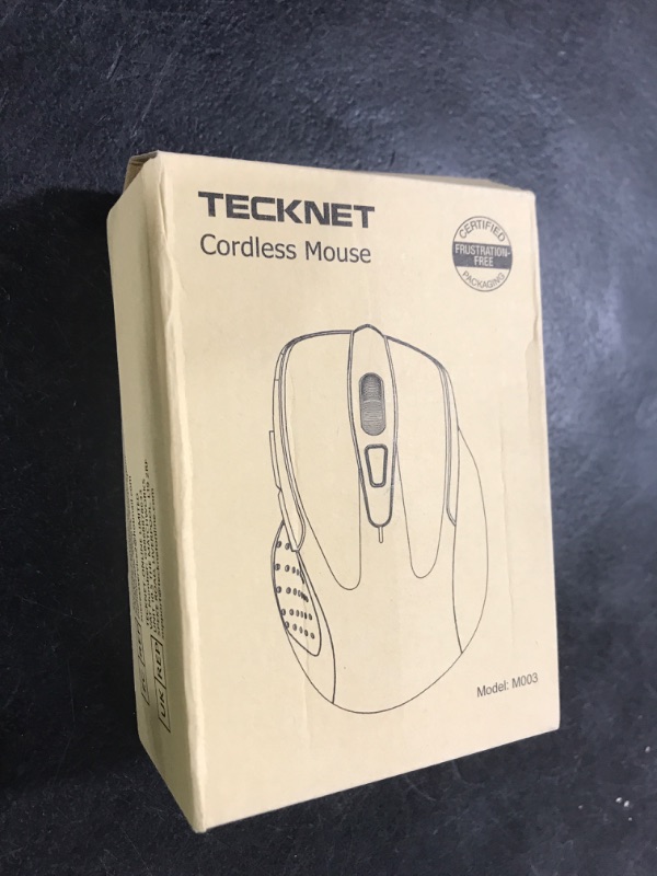 Photo 1 of TECKNET Wireless Mouse for Laptop, Silent Mouse Quiet Click, Computer Mice Wireless, 6 Adjustable 4000 DPI Computer Mice - Blue