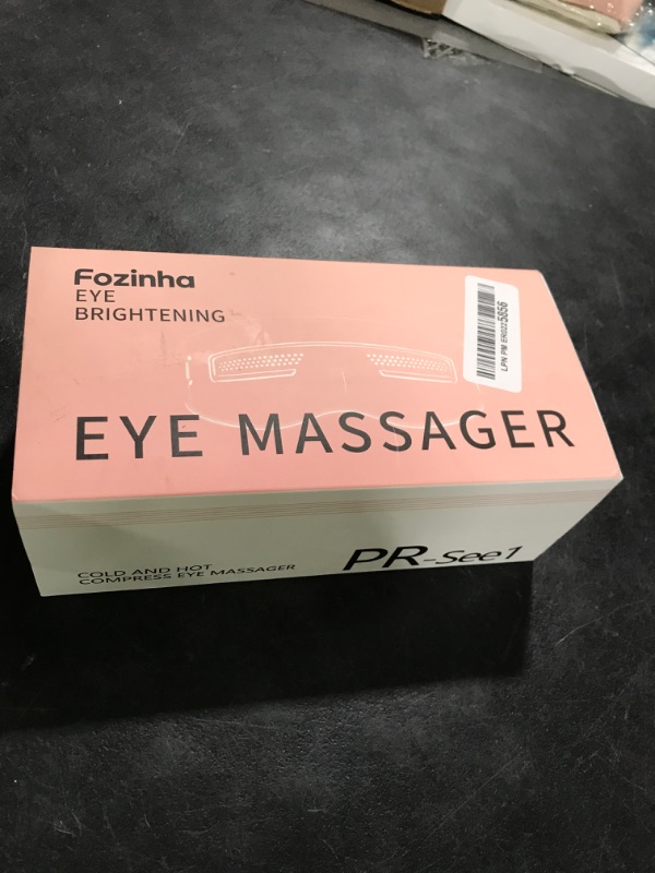 Photo 1 of Fozinha Eye Massager with Heat and Cooling, 12 Vibrators, 4 Massage Modes, 3 Temp Settings, Rechargeable Bluetooth Music, Gifts for Women/Men,Smart Sleep Mask for Relax, Reduce Strain