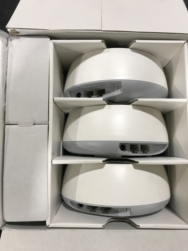 Photo 1 of TP-Link Deco BE25 Dual-Band BE5000 WiFi 7 Mesh Wi-Fi System | 4-Stream 5 Gbps, 240 Mhz | Covers up to 6,600 Sq.Ft | 2X 2.5G Ports Wired Backhaul | VPN,MLO, AI-Roaming, HomeShield, 3-Pack