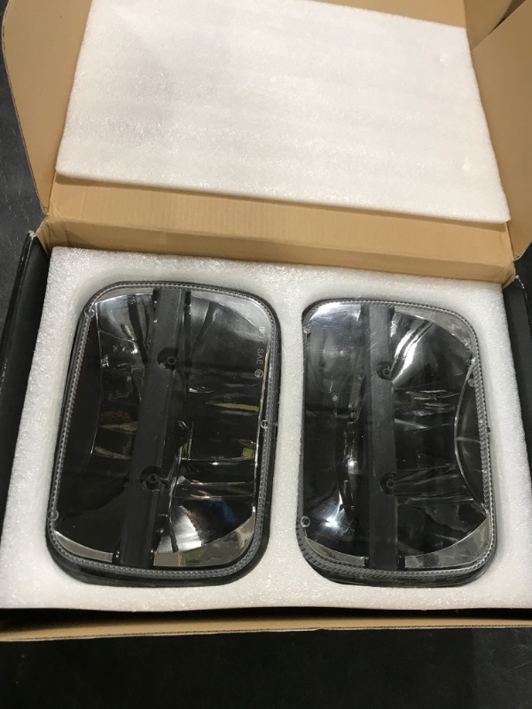 Photo 1 of BICYACO 2PCS 105W 7x6 led headlight Reflector 5x7 led headlight White DRL Amber Turn Signal H6054 H5054 Hi/Lo Sealed Beam Headlamp Compatible with Jeep Wrangler YJ Cherokee XJ Kenworth T300