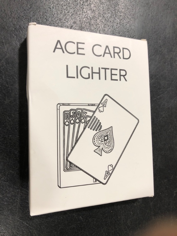 Photo 1 of 2 Pack Jet Torch Ace Card Lighter - Green Flame Refillable Butane Ace of Spades Cool Adjustable Windproof Poker (Without Gas)