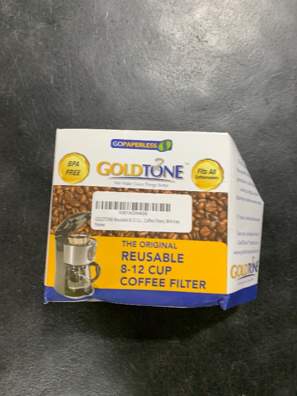 Photo 1 of GOLDTONE Reusable 8-12 Cup Basket Coffee Filter fits Mr. Coffee Makers and Brewers, Replaces your Paper Coffee Filters, BPA Free