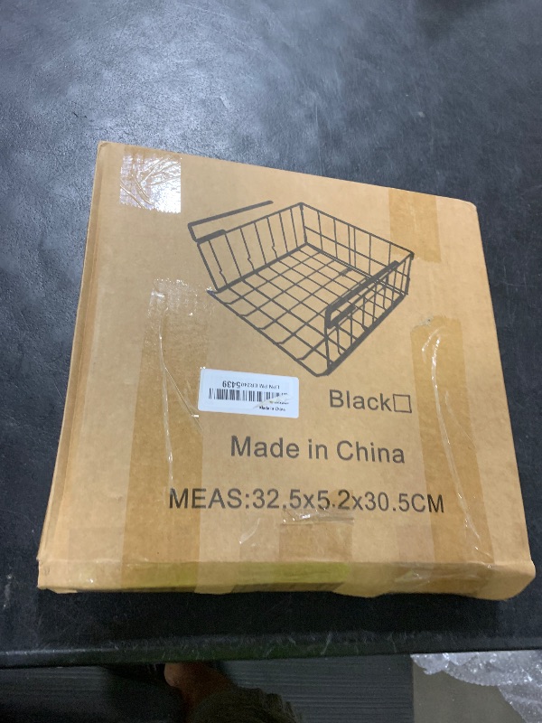 Photo 1 of ????? ????? ?????? Storage 2Pack - 12.6in Metal Under Shelf Storage, Hanging Wire Basket Shelves, Undershelf Storage Basket for Kitchen Pantry Bookshelf