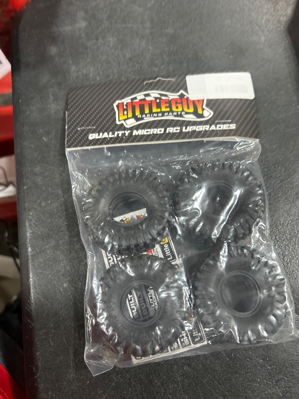 Photo 1 of Little Guy Racing Trail King M/T 1.0 Inch Compatible with 1/24 RC Axial SCX24, RGT, Element, Enduro, URUAV (4 Tires per Order), Black, 63x24R1 + Free Get4Cheap Sticker