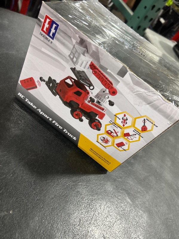 Photo 1 of TOYTWIST Take Apart Toy Fire Truck with Electric Screwdriver, Hands-on Skill Remote Control Toy Car Construction Set Indoor/Outdoor Play STEM Learning Game, Present for Boys and Girls