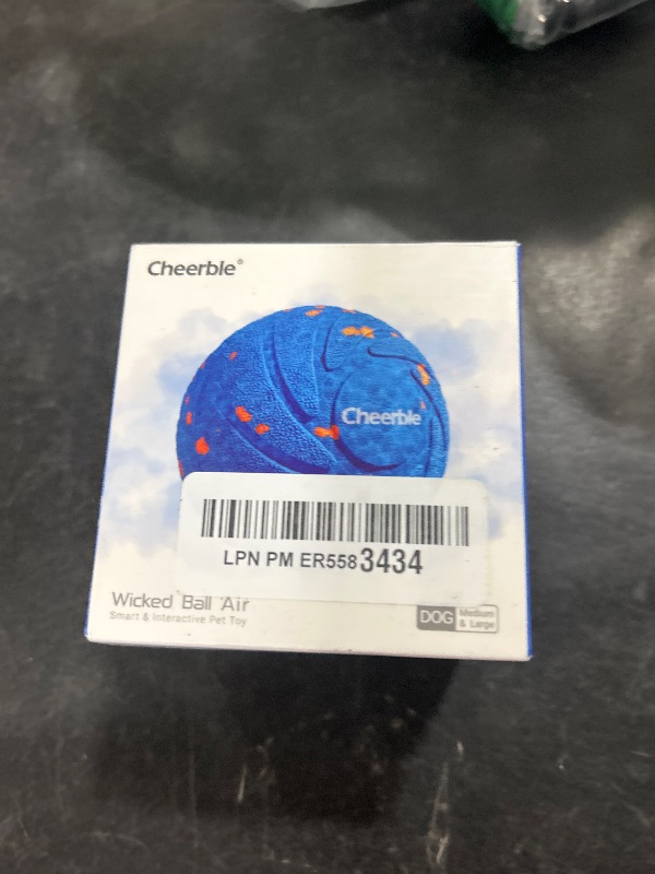 Photo 1 of Cheerble Smart Interactive Dog Toy, Wicked Ball AIR, Automatic Moving, Bouncing, and Rotating, E-TPU Material, IPX7 Waterproof Rating, Active Rolling Ball for Medium and Large Dogs