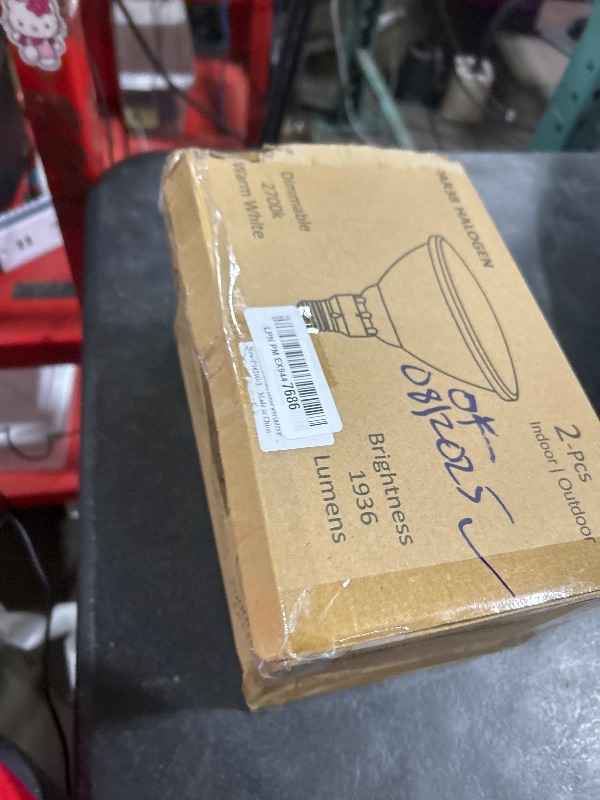 Photo 1 of Lachesan PAR38 Halogen Flood Light Bulbs 2 Pcs, 90W Equivalent, 120V, E26 Base, 2700K Warm White Light for Indoor and Outdoor
