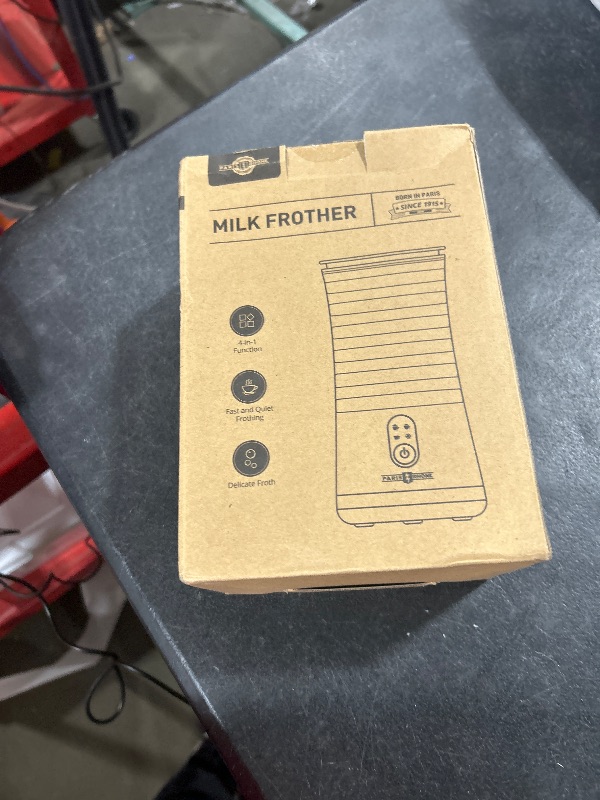 Photo 1 of Paris Rhône Milk Frother, 4-in-1 Milk Steamer and Frother, Hot & Cold Foam Milk Warmer with Temperature Control, Auto Shut-Off Frothers for Coffee, Latte, Cappuccino, Macchiato