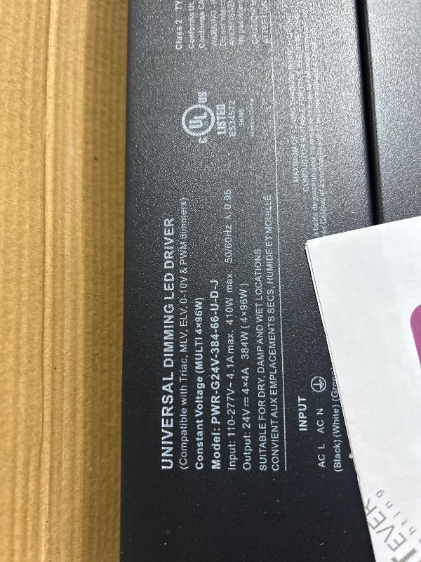 Photo 1 of EMITEVER 384W Dimmable LED Driver, 24V 5-in-1 Dimmable Power Supply,4-Channels AC to DC Transformer for LED Light, Compatible with Lutron and Leviton Dimmer, Waterproof IP67 and UL Listed, Class 2