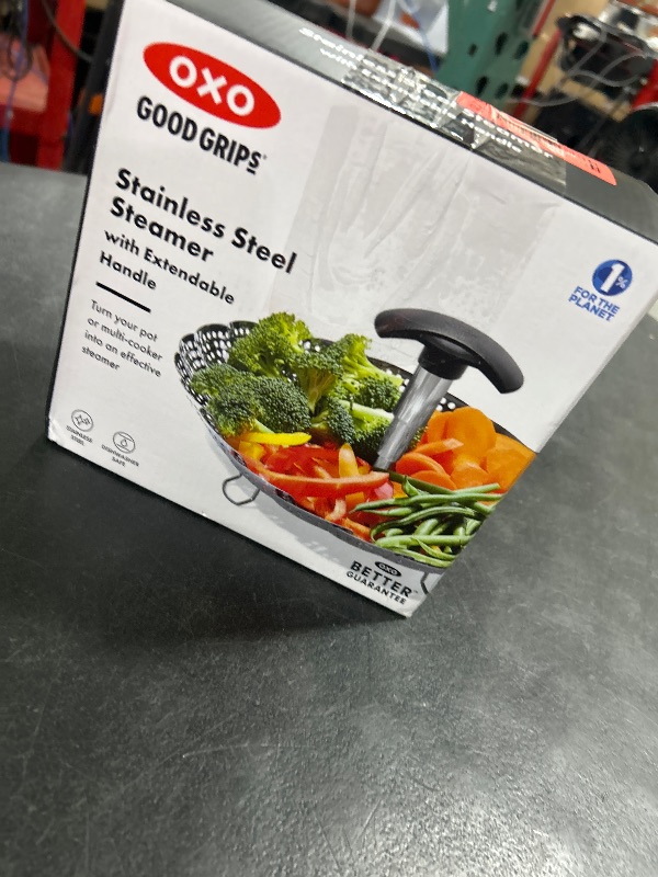 Photo 1 of OXO Good Grips Stainless Steel Steamer With Extendable Handle