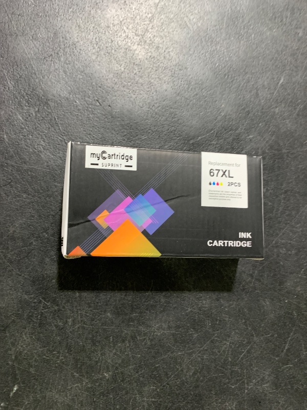 Photo 1 of 67XL HP Printer Ink for HP Ink 67 Replacement for HP 67 Ink Cartridges Black/Color Combo Pack HP67 DeskJet 2755e 2855e 2700 2800e 2700e 4255e 4155e Envy 6055e 6000 6455e 6400 Printer Ink HP 67 XL