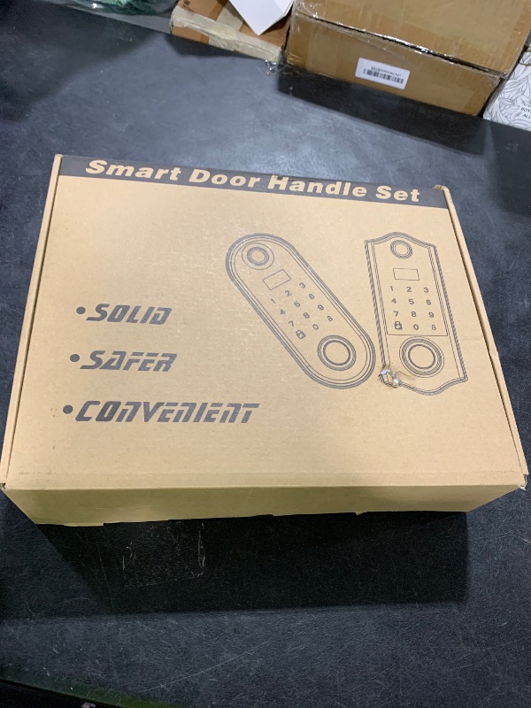 Photo 1 of Harfo Fingerprint Smart Door Lock for Front Door with Handle Set, App Control, Keyless Entry Keyless Deadbolt, Digital Electronic Touchscreen Keypad, Auto Lock, Easy to Install, Satin Nickel