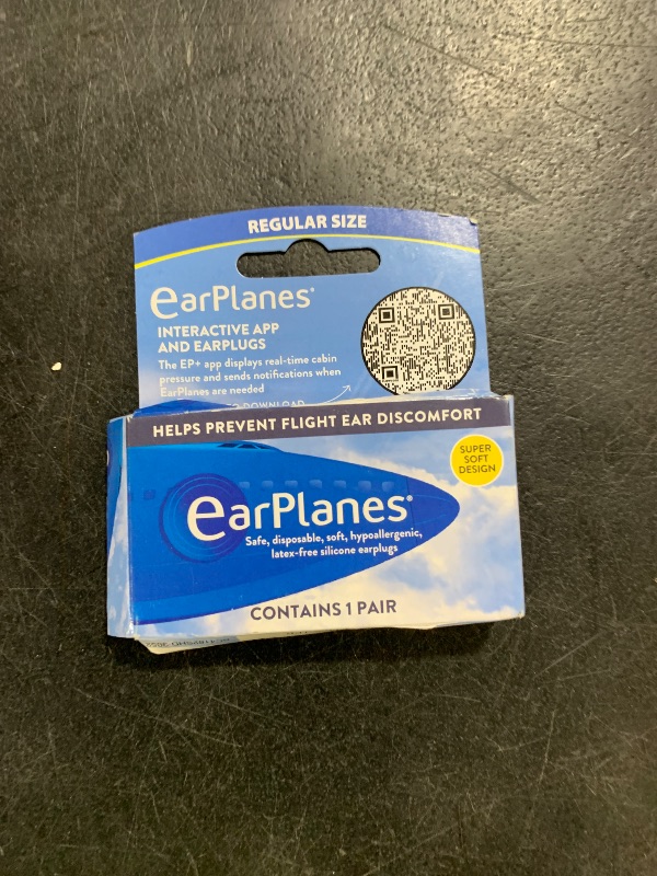 Photo 1 of Original Adult EarPlanes by Cirrus Healthcare Earplugs Airplane Travel Ear Protection (1 Pair)