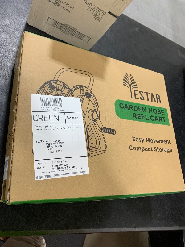 Photo 1 of YESTAR Garden Water Hose Reel Cart,Holds 50-60 Ft of 5/8 Inch Hose, Portable Hose Pipe Holder for Outside