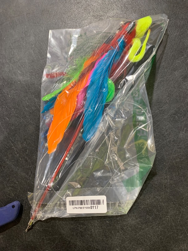 Photo 1 of MeoHui Interactive Cat Toys - Retractable Wand Toy and Feather Toys Refills for Indoor Cats to Chase and Exercise
