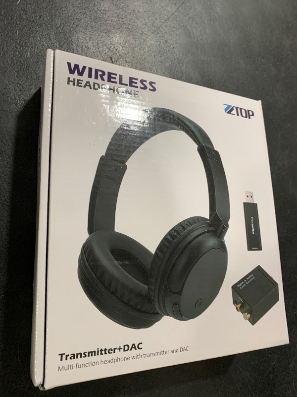 Photo 1 of Wireless TV Headphones with USB Transmitter for Seniors, Bluetooth5.3 Over-Ear Headphones with Digital Decorder, 30 Hours Battery Wireless Hi-Fi Headset, Support Coaxial Optical RCA USB Audio Output