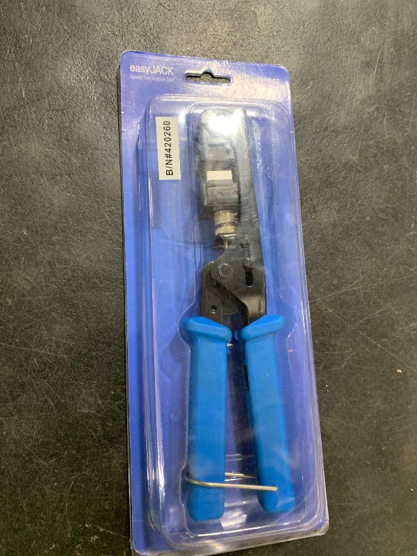 Photo 1 of Everest easyJACK - 90° Angled Speed Termination Keystone Tool - Time Saver Network Punch Down Tool - To Be Used ONLY with Everest 90° Angled RJ45 Cat5e, Cat6a and Cat6 Keystone Jacks (B087N7QQD2)