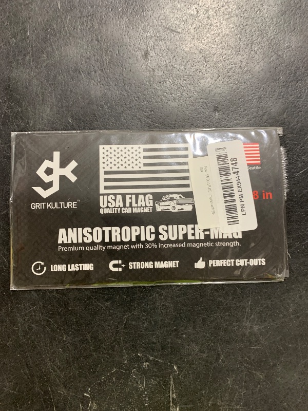 Photo 1 of GRITKULTURE American Flag Perfect-Cut Super Magnet 2 Pack for Trucks, Cars, and Automotive with 50-Star