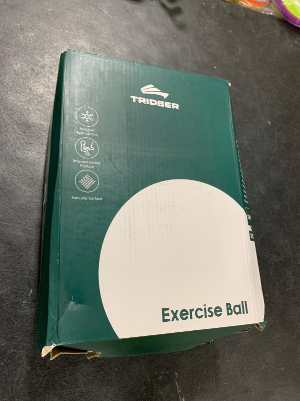 Photo 1 of Trideer Yoga Ball for Exercise, Pregnancy & Birthing, 5 Sizes Exercise Ball for Physical Therapy, Stability, Fitness, Quick Pump Included