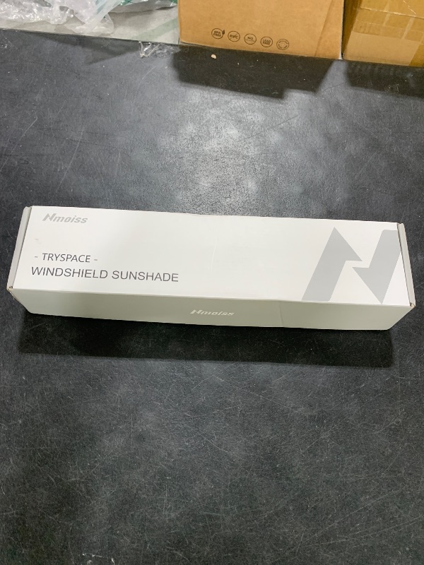 Photo 1 of [2025 Upgrade] Nmoiss Windshield Sun Shade Umbrella - [Vinyl Coating Heat Shield] Protect Car from Sun Rays & Heat Damage Keep Cool and Protect Interior, Spring Structure Edge Medium 56" L x 31" W