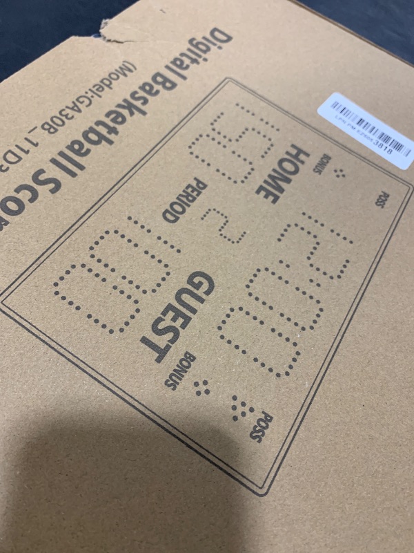 Photo 1 of YZ Battery Powered Electronic Basketball Scoreboard Timer Clock with Buzzer, Portable Tabletop Digital Scoreboard with Remote, Wall-Mounted Professional Score Clock Score Keeper for Multisports