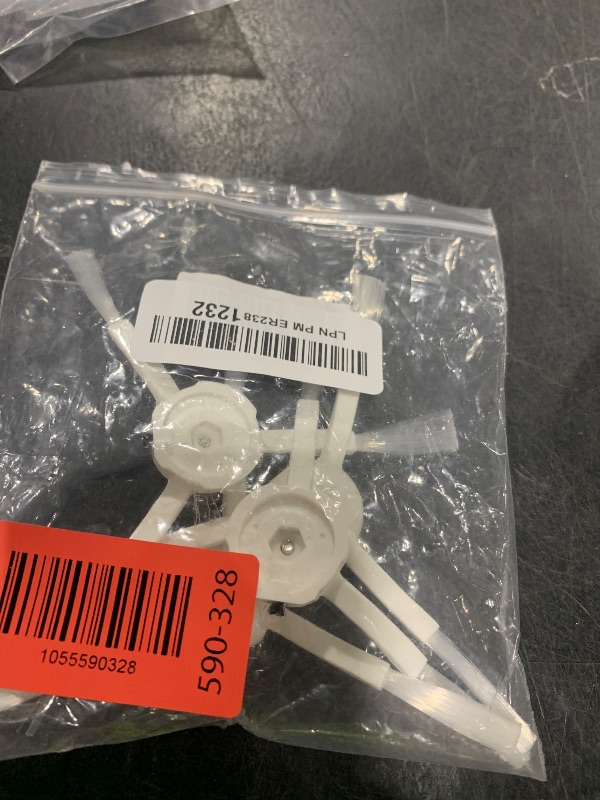 Photo 1 of Bristle Side Brushes (4 Pack) Compatible with Roborock Q7, Q7Max, Q Revo, S7MaxV, S8, S7, S6, S5, S4 and E Series Robot Vacuum, White