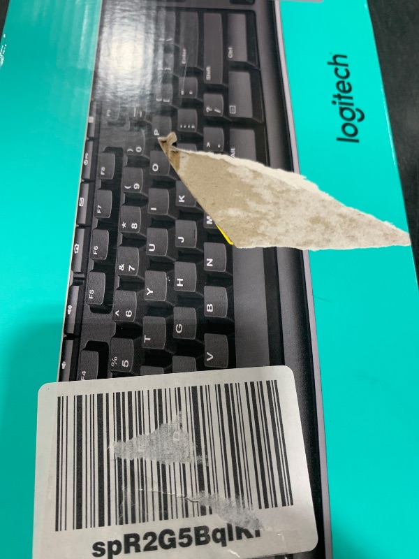 Photo 1 of Logitech K270 Wireless Keyboard for Windows, 2.4 GHz Wireless, Full-Size, Number Pad, 8 Multimedia Keys, 2-Year Battery Life, Compatible with PC, Laptop, Black