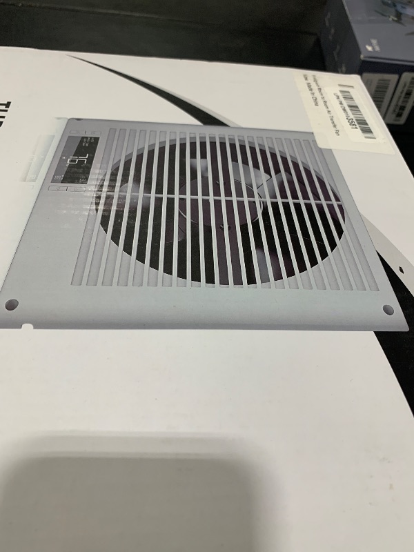Photo 1 of Feeligivin Room to Room Air Vent Fan 8” Two-Way Airflow Through Wall with Temperature and Timer Setting In-Wall Vent Fan