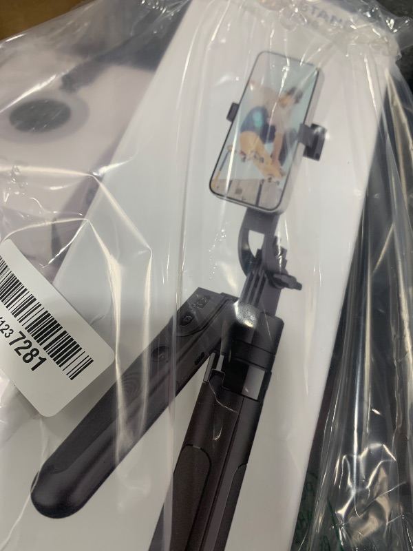 Photo 1 of yAyusi 70.9" Auto Face Tracking Selfie Stick Tripod for iPhone with Light, No App, 360° Rotation Tripod That Follows Your Movement with Remote Control for Vlog/Live Stream/Video Recording