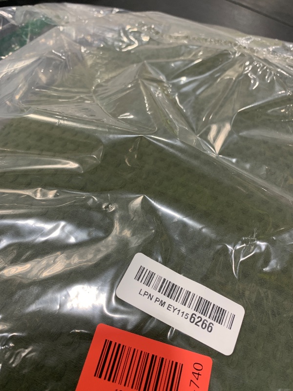 Photo 1 of Bedsure Cotton Duvet Cover Set - 100% Cotton Waffle Weave Olive Green Duvet Cover California King Size, GentleSoft™ and Breathable Cal King Bedding Set for All Season, 3 Pieces, 104"x98"