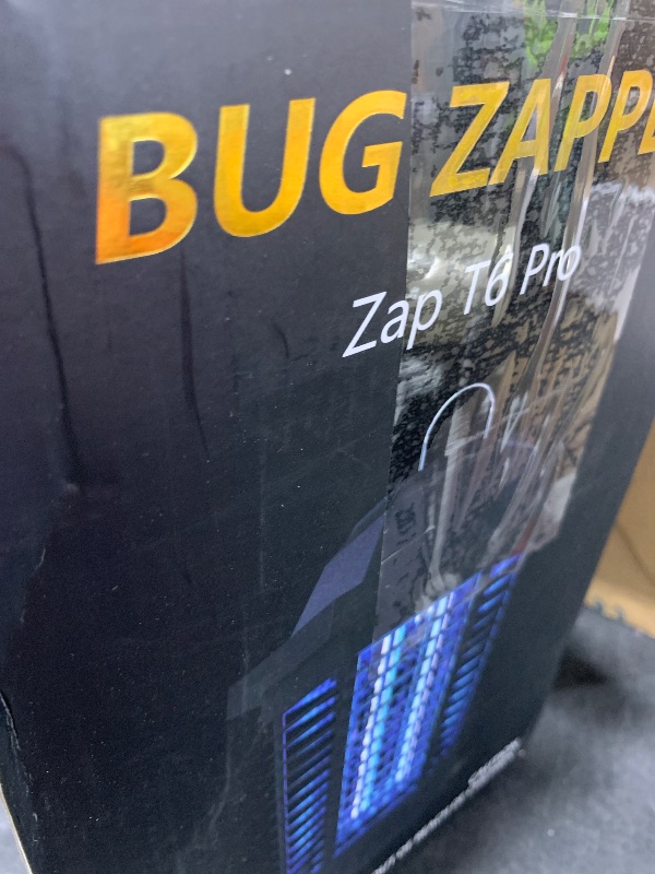Photo 1 of GOOTOP Bug Zapper Outdoor, Mosquito Zapper, 3 Prong Plug in Electric Fly Zapper, Mosquito Killer, Fly Traps, Flying Insects Zapper Indoor Outdoor 90-130V, 4200V, ABS Plastic Outer (Black)