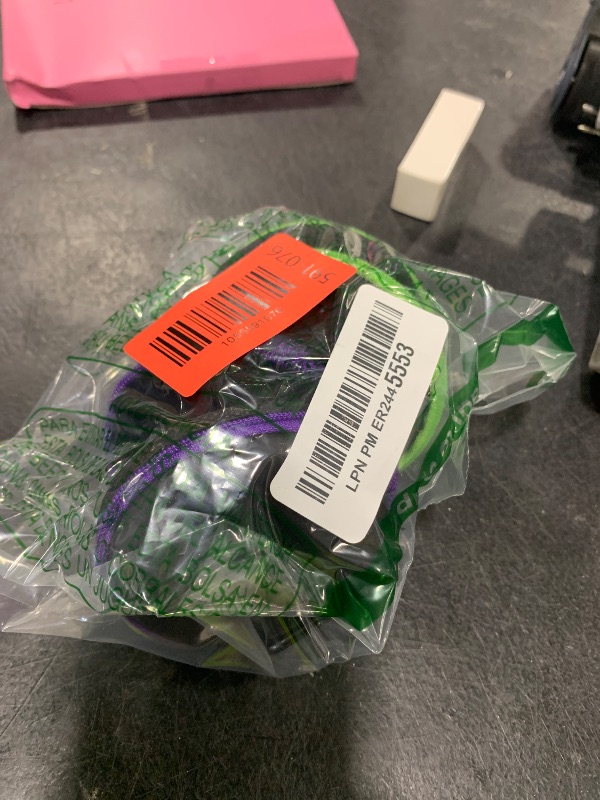 Photo 1 of SUNGUY [2-Pack Earbuds Cases, Small Round Pocket Earbud Travel Carrying Case Pouch with Carabiners for Earbuds, Headsets, in-Ear Headphones, Hearing Aids, USB Cable and More (Green + Purple)