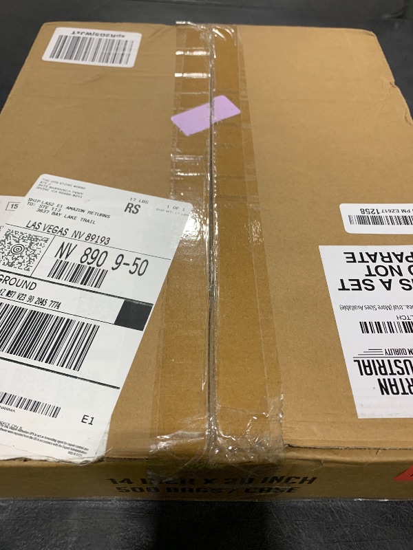 Photo 1 of Spartan Industrial - 14" X 20" (500 Count) Self Seal Clear Poly Bags with Suffocation Warning for Packaging, Clothes - Permanent Adhesive