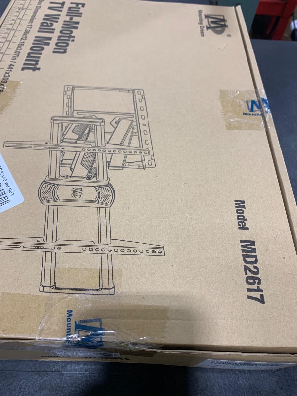 Photo 1 of Mounting Dream UL Listed TV Wall Mount for Most 42-84 Inch TV, Full Motion TV Mount with Swivel and Tilt, TV Bracket with Articulating Dual Arms, Fits 16inch Studs, Max VESA 600X400 mm, 100 lbs,MD2617