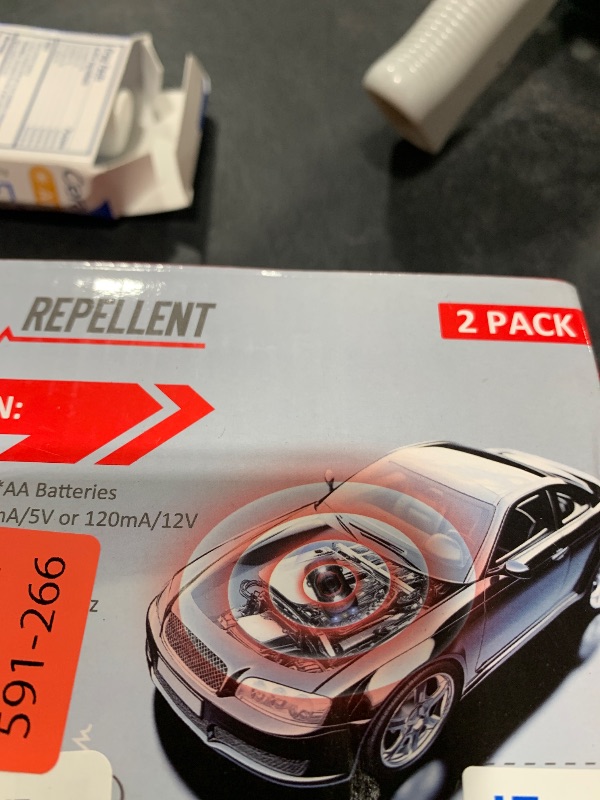 Photo 1 of Rodent Repellent for Car Engines - Ultrasonic Mouse Repellent Under Hood, Upgraded 4 LED Strobe Lights, Plug-in & Battery Powered, Keep Rodents Out of Car, RV, Garage, Room, Indoor, Outdoor, 2 Pack