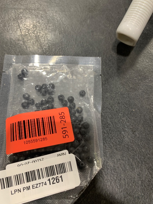 Photo 1 of 100pcs 6mm Matte Black Beads Natural Gemstone Beads Round Loose Beads for Jewelry Making