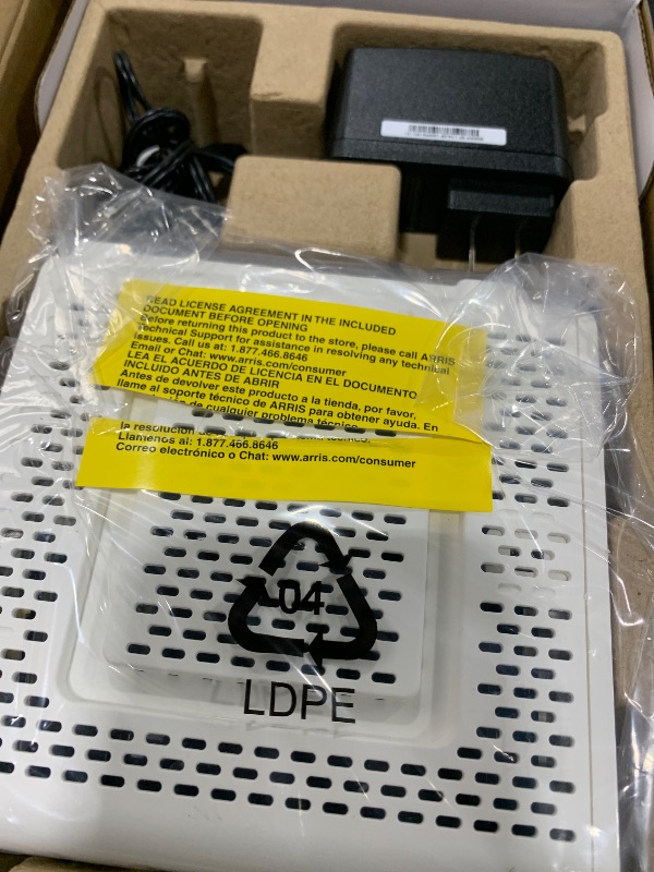 Photo 1 of ARRIS (SB8200) - Cable Modem - Fast DOCSIS 3.1 32x8 Gigabit Cable Modem , Approved for Comcast Xfinity, Cox, Charter Spectrum, & more | 1 Gbps Max Internet Speed, 4 OFDM Channels - (No Built-in Wifi)