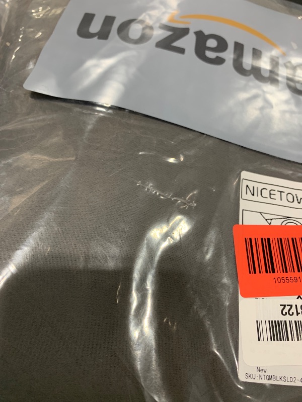 Photo 1 of NICETOWN Blackout Window Curtains for Bedroom - Grommet Top Room Darkening Thermal Insulated Solid Vertical Drapes for Flat/Apartment (2 Panels, 46 x 63 Inch, Grey)LPNO410293122
