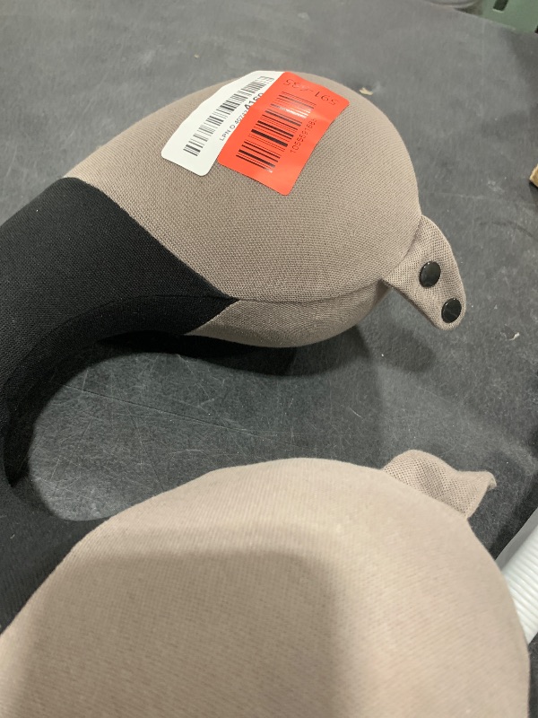 Photo 1 of COOLBEBE Kids Travel Neck Pillow, Softly Double Support Travel Pillow for Car & Airplane, Traveling Gifts for Toddler & Children (Black)