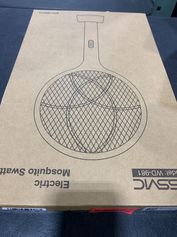 Photo 1 of YISSVIC Electric Fly Swatter Bug Zapper Racket Dual Modes Mosquito Killer with Purple Mosquito Light Rechargeable for Indoor Home Office Backyard Patio Camping