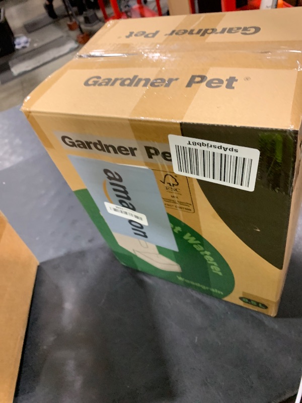 Photo 1 of Gardner Pet Automatic Dog Water Dispenser Gravity Waterer with Stainless Steel Bowl Water Dispenser 8.5L Large Capacity Water Feeder for Dogs Cats Pets, BPA-Free Noise-Free (Light Brown, 8.5L)