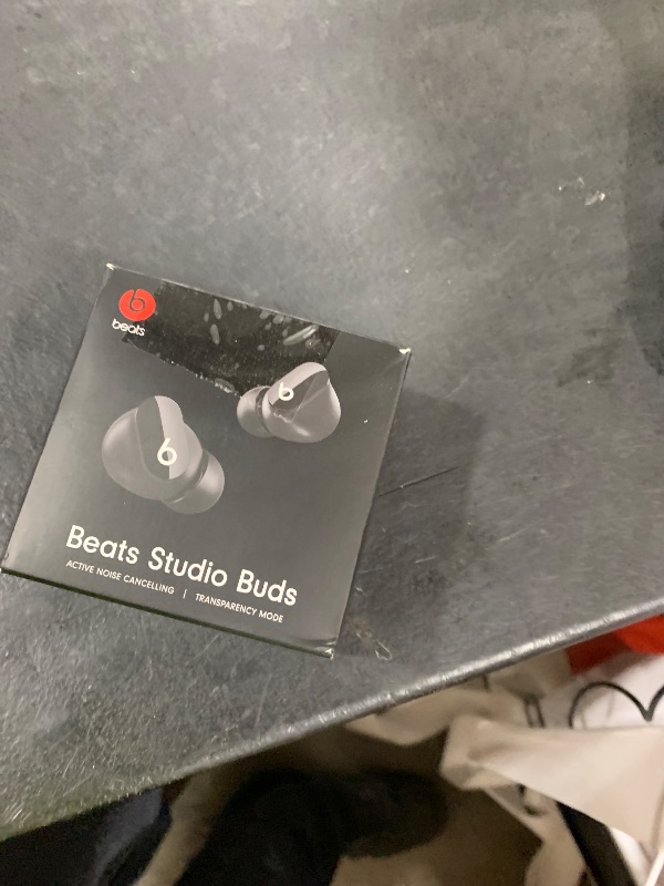 Photo 1 of Beats Studio Buds - True Wireless Noise Cancelling Earbuds - Compatible with Apple & Android, Built-in Microphone, IPX4 Rating, Sweat Resistant Earphones, Class 1 Bluetooth Headphones - Black