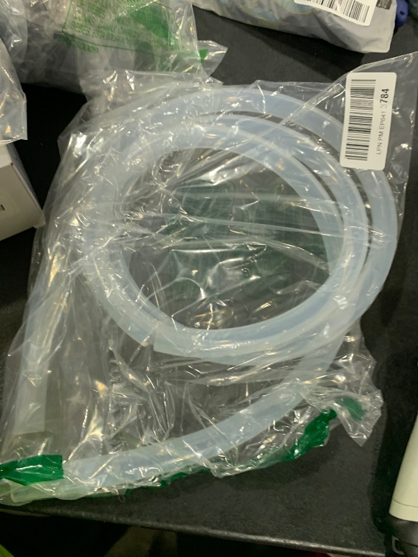 Photo 1 of 1/2" ID x 3/4" OD - 10 Ft High Pressure Braided Clear PVC Vinyl Tubing Flexible Vinyl Tube, Heavy Duty Reinforced Vinyl Hose Tubing, BPA Free and Non Toxic