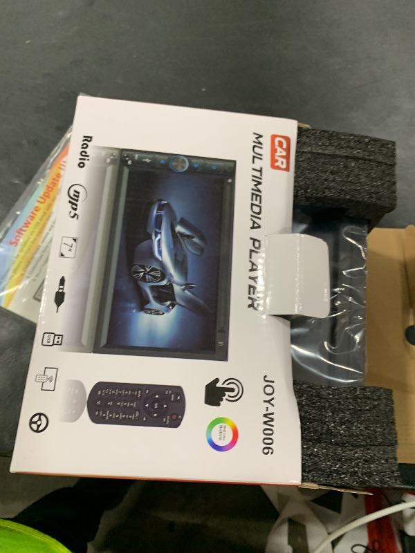 Photo 1 of Upgrade Wireless Double Din Car Stereo with Carplay, Android Auto, Bluetooth, 4-Channel RCA, High Power, 2 Subwoofer Ports, 7" HD Capacitive Touchscreen Car Radio, Backup Camera, Audio Receiver