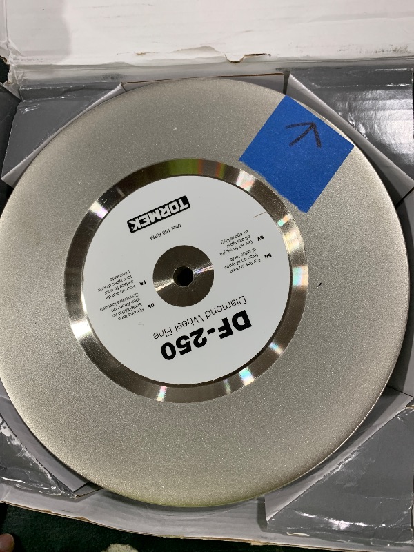 Photo 1 of Tormek DF-250 Diamond Wheel Fine 600 Grit - The Ultimate All Round Wheel Combining Efficient Steel Removal with Smooth Surface Finish - Fits T-8 and T-7