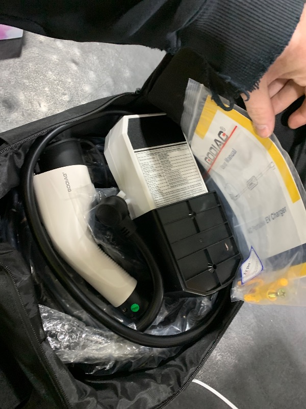 Photo 1 of GODIAG Level 1+2 EV Charger - ETL Certified, 16Amp, 110V-240V, 20ft Cable, Portable Electric Car Charger for J1772 EVs with NEMA 6-20 & NEMA 5-15 Plug
