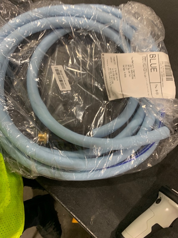 Photo 1 of Atlantic Heavy Duty Garden Hose 15 ft x 5/8 Inch Blue, Short Connection Leader Hose (15 Feet)`1